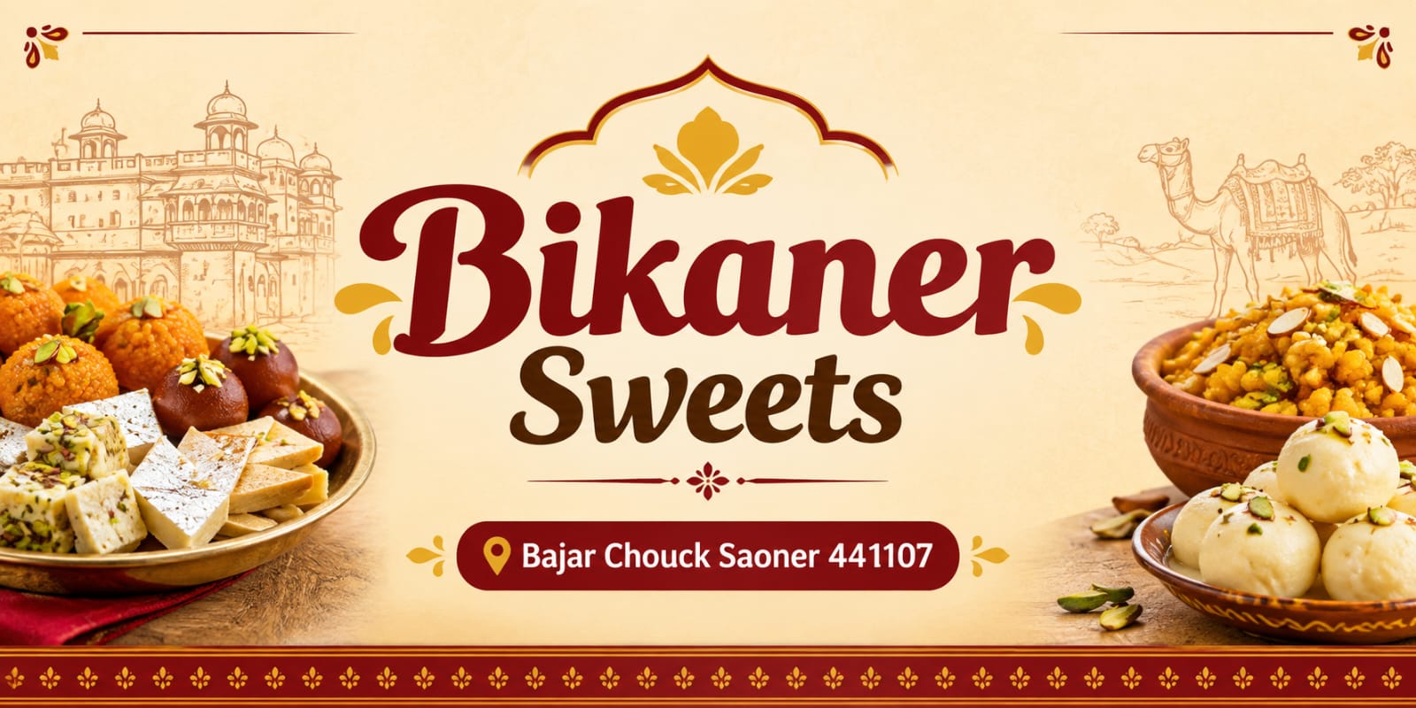 Bikaner Sweets at Bajar Chowk, Saoner 441107